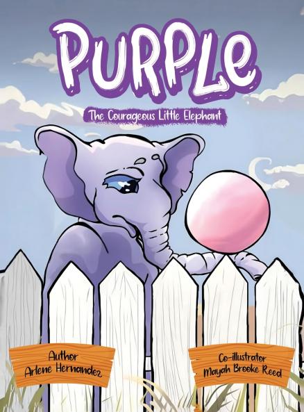 Purple The Courageous Little Elephant