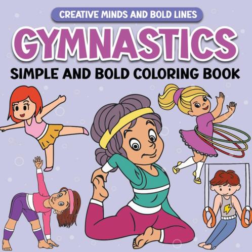 Gymnastics Simple and Bold Coloring Book