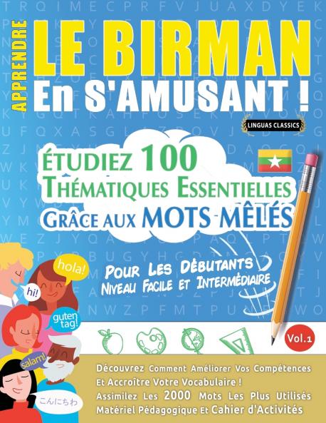 APPRENDRE LE BIRMAN EN S'AMUSANT - POUR LES DÉBUTANTS