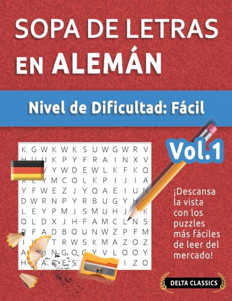 SOPA DE LETRAS EN ALEMÁN - NIVEL DE DIFICULTAD