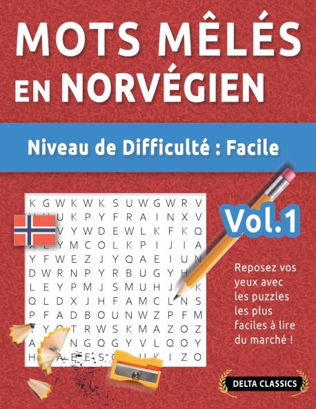 MOTS MÊLÉS EN NORVÉGIEN - NIVEAU DE DIFFICULTÉ