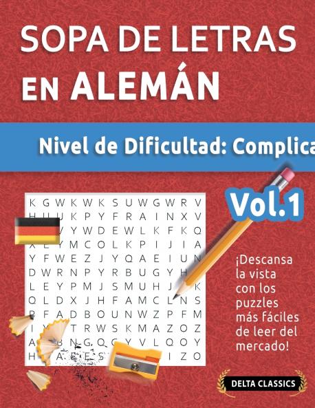 SOPA DE LETRAS EN ALEMÁN - NIVEL DE DIFICULTAD