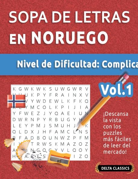 SOPA DE LETRAS EN NORUEGO - NIVEL DE DIFICULTAD