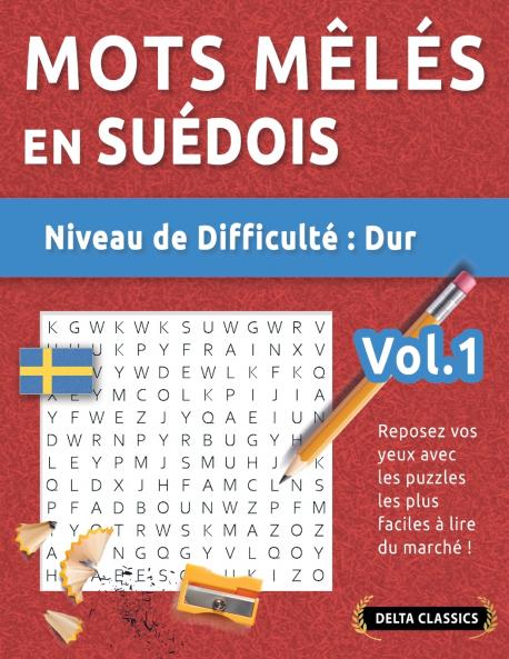 MOTS MÊLÉS EN SUÉDOIS - NIVEAU DE DIFFICULTÉ