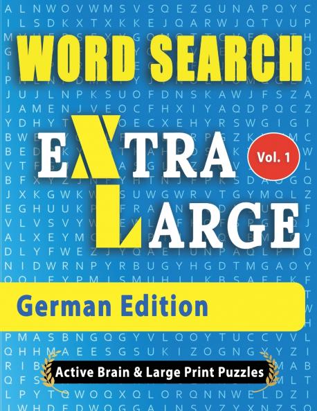 WORD SEARCH Extra Large - German Edition