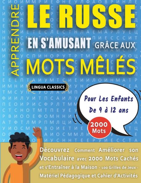 MOTS MÊLÉS GROS CARACTÈRES POUR ADULTES EN RUSSE - ÉDITIONS JEUX DELTA - Un Cahier de Jeux avec 2000 Mots Cachés Géants en GRAND FORMAT - Mots Barrés pour Adultes et Seniors - 100 Grilles Amusantes Tous Niveaux - Livre d'Activité