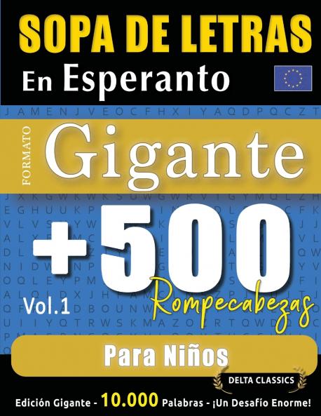 SOPA DE LETRAS EN ESPERANTO FORMATO GIGANTE