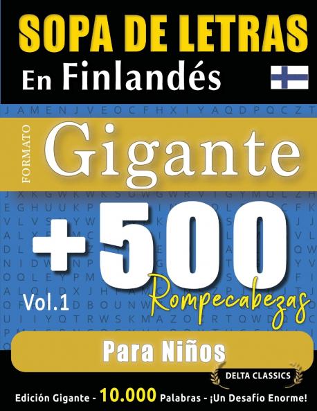 SOPA DE LETRAS EN FINLANDÉS FORMATO GIGANTE