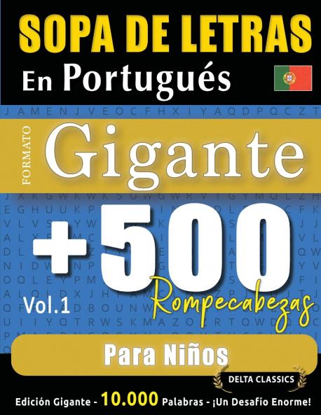 SOPA DE LETRAS EN PORTUGUÉS FORMATO GIGANTE