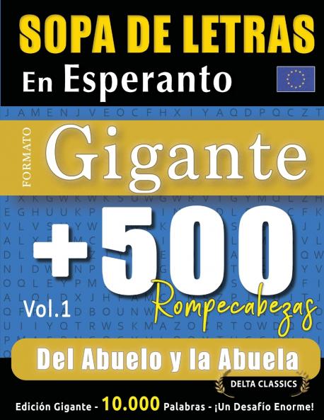 SOPA DE LETRAS EN ESPERANTO FORMATO GIGANTE