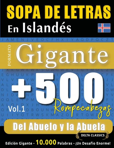 SOPA DE LETRAS EN ISLANDÉS FORMATO GIGANTE
