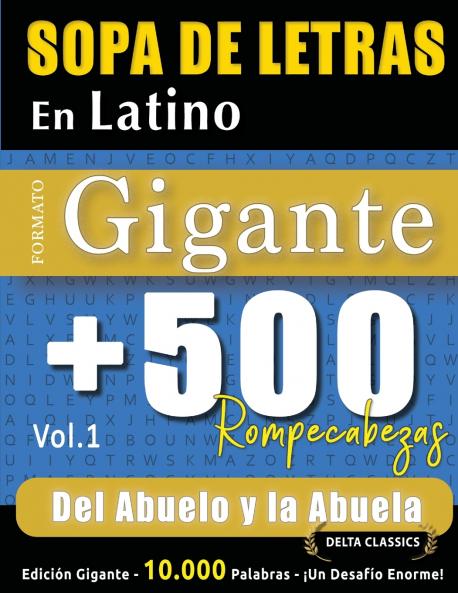 SOPA DE LETRAS EN LATINO FORMATO GIGANTE