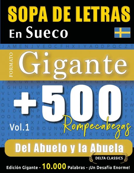 SOPA DE LETRAS EN SUECO FORMATO GIGANTE