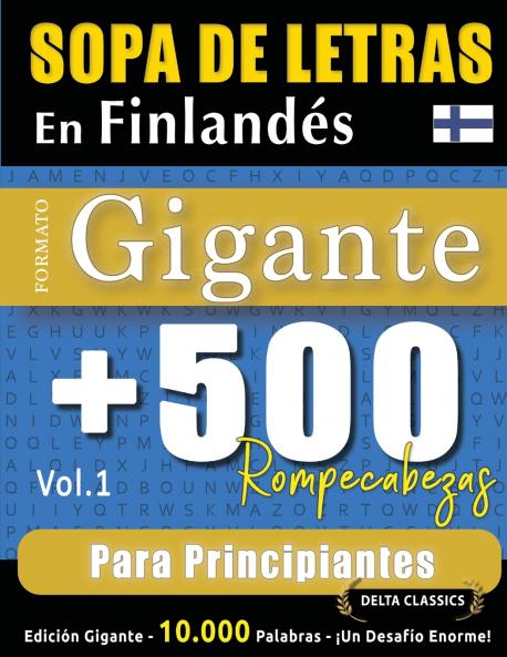 SOPA DE LETRAS EN FINLANDÉS FORMATO GIGANTE