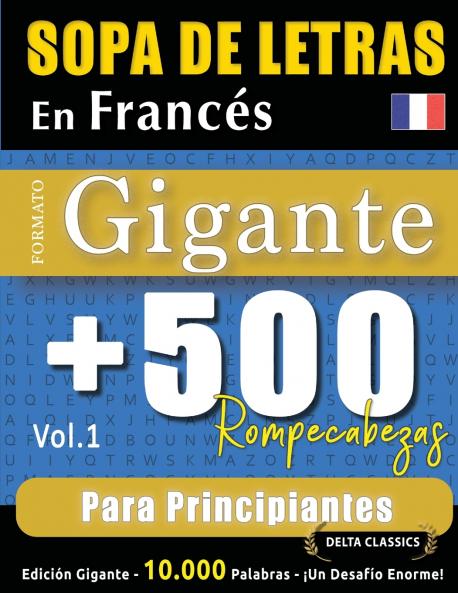 SOPA DE LETRAS EN FRANCÉS FORMATO GIGANTE