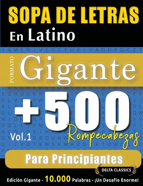SOPA DE LETRAS EN LATINO FORMATO GIGANTE