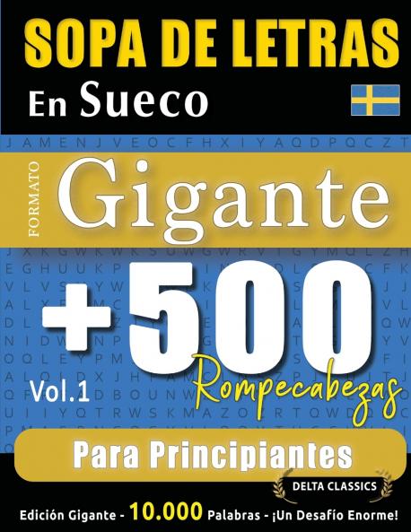 SOPA DE LETRAS EN SUECO FORMATO GIGANTE