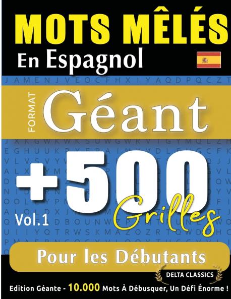 MOTS MÊLÉS EN ESPAGNOL FORMAT GÉANT