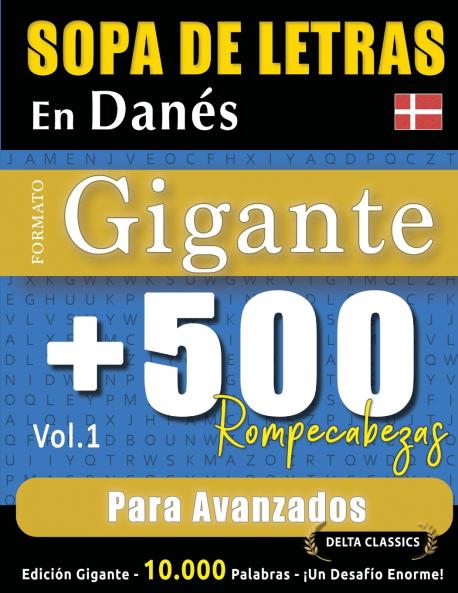 SOPA DE LETRAS EN DANÉS FORMATO GIGANTE