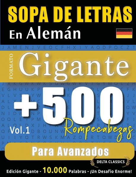 SOPA DE LETRAS EN ALEMÁN FORMATO GIGANTE