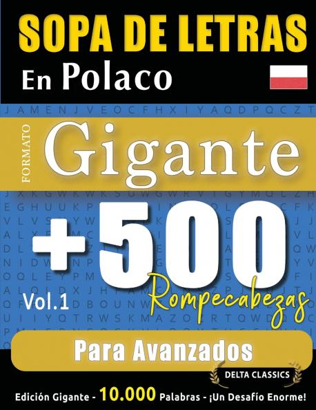 SOPA DE LETRAS EN POLACO FORMATO GIGANTE