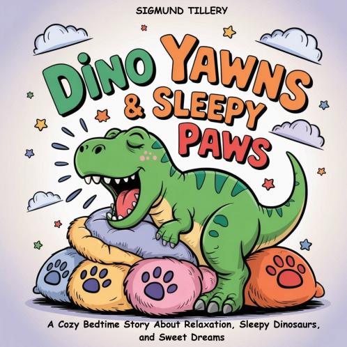 Dino Yawns & Sleepy Paws