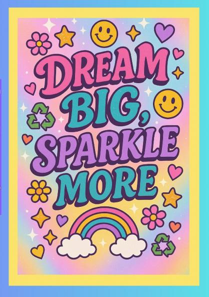 Dream Big Sparkle More Journal