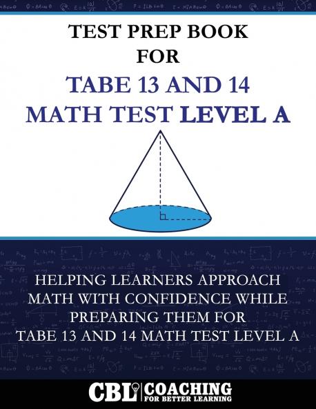 Test Prep Book For TABE 13 and 14  Math Test Level A