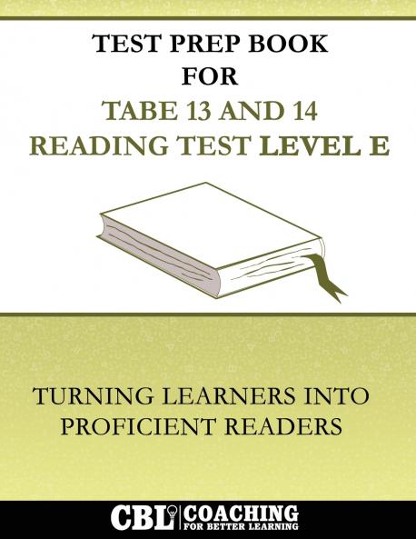 Test Prep Book For TABE 13 and 14 Reading Test Level E