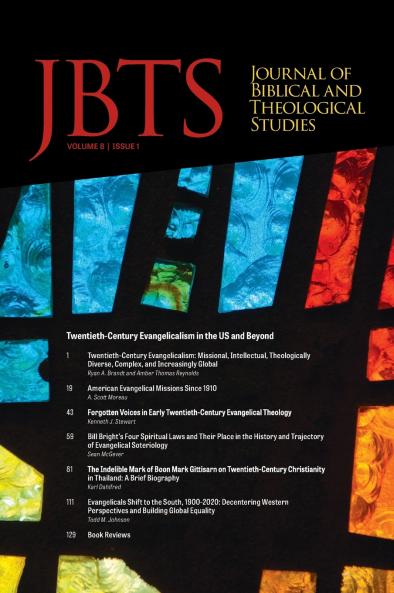 Journal of Biblical and Theological Studies Issue 8.1