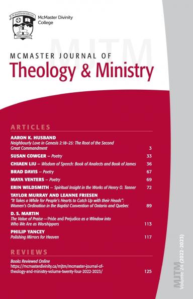 McMaster Journal of Theology and Ministry