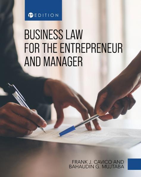Business Law for the Entrepreneur and Manager