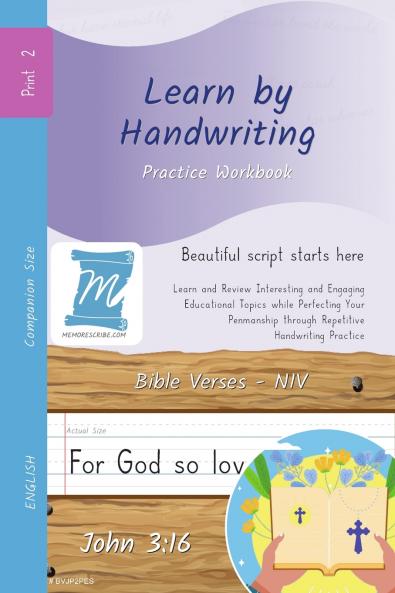 Handwriting Practice Workbook - Bible Verses - John 3