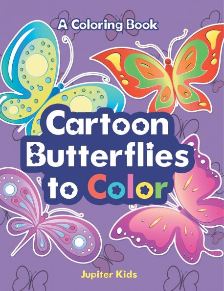 Cartoon Butterflies to Color a Coloring Book