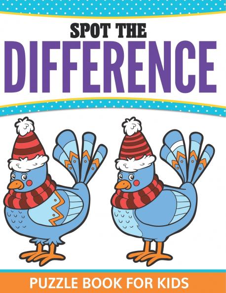 Spot The Difference Puzzle Book For Kids