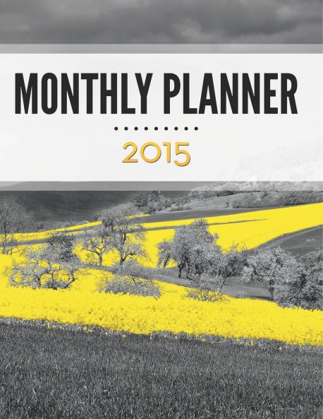Monthly Planner 2015