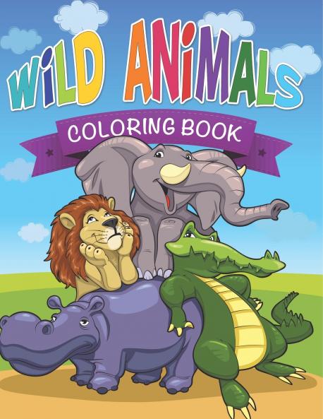 Wild Animals Coloring Book