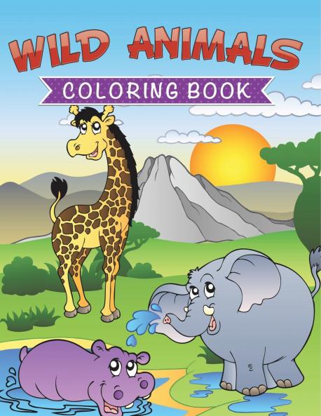 Wild Animals Coloring Book