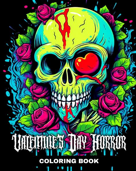 Valentine's Day Horror Coloring Book