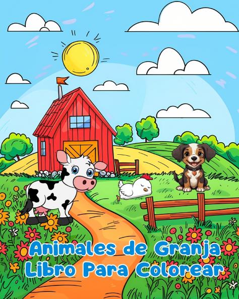 Libro Para Colorear de Animales de Granja