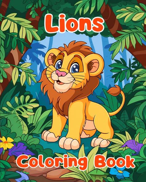 Lions Coloring Book