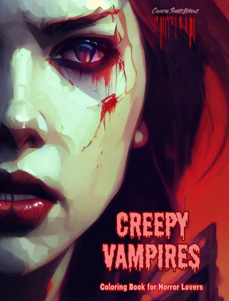 Creepy Vampires | Coloring Book for Horror Lovers | Creative Vampire Scenes for Teens and Adults
