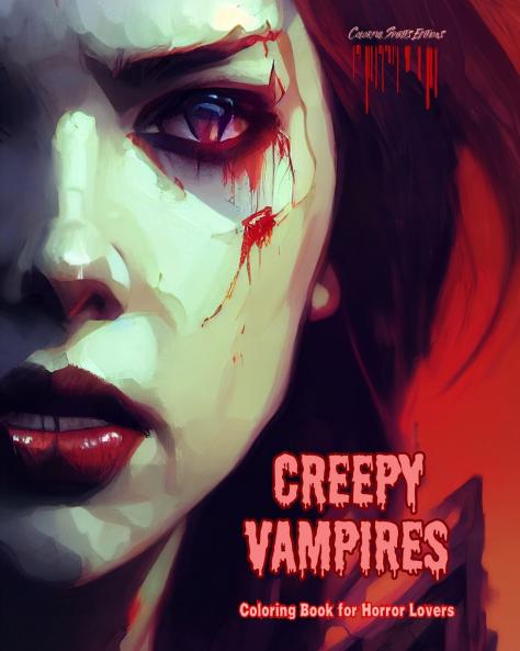 Creepy Vampires | Coloring Book for Horror Lovers | Creative Vampire Scenes for Teens and Adults