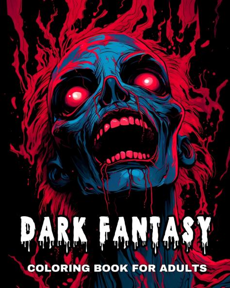 Dark Fantasy Coloring Book for Adults