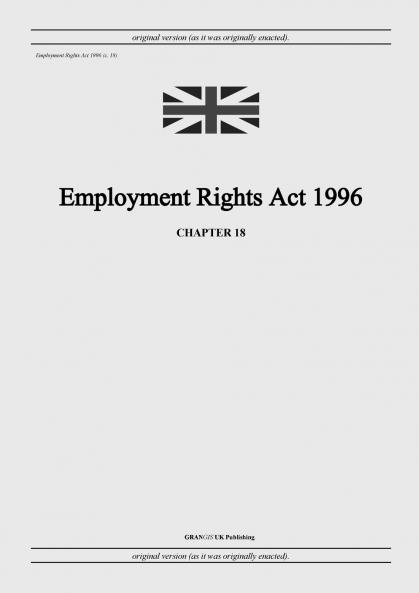 Employment Rights Act 1996 (c. 18)
