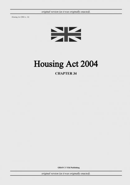 Housing Act 2004 (c. 34)