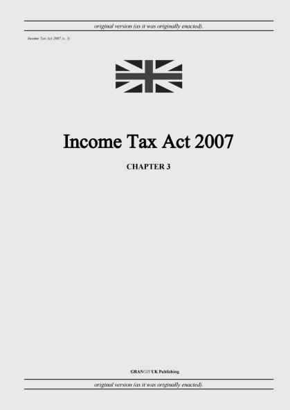 Income Tax Act 2007 (c. 3)