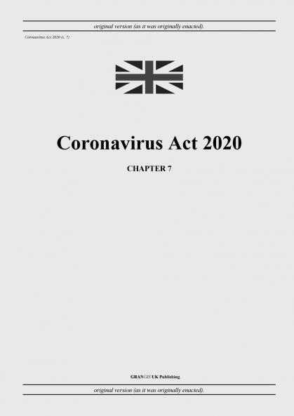 Coronavirus Act 2020 (c. 7)