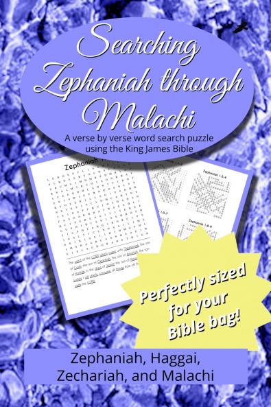 Searching Zephaniah through Malachi