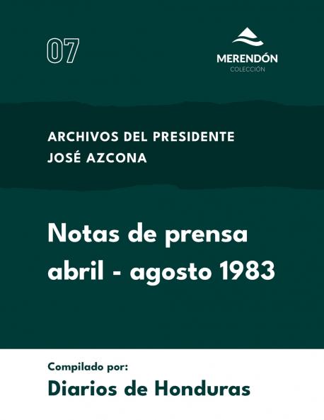 Notas de prensa abril-agosto de 1983